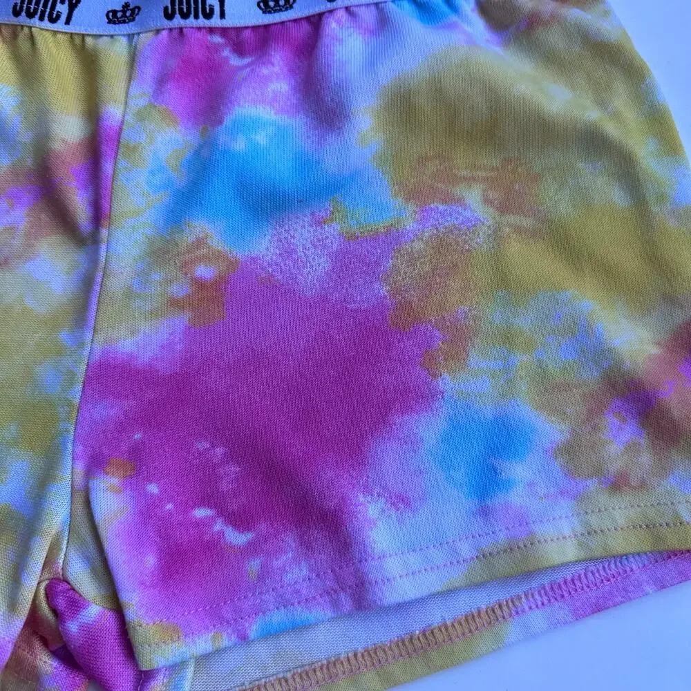 Juicy Tie Dye Shorts - Size Small (7/8) - Elastic Waist